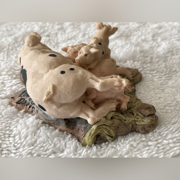 Lowell Davis Rooted Out Pig Figurine Piglets Hand Painted Scotland - Picture 8 of 11